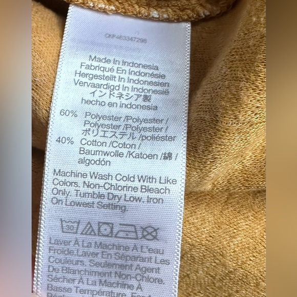 Madewell Gingham Knit Ruffle-Hem Top Yellow Mustard Plaid Peplum Size L - Picture 9 of 15